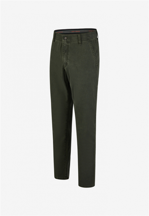 Pantaloni bumbac chino barbati CLUB of COMFORT Garvey 6421 verde [5]