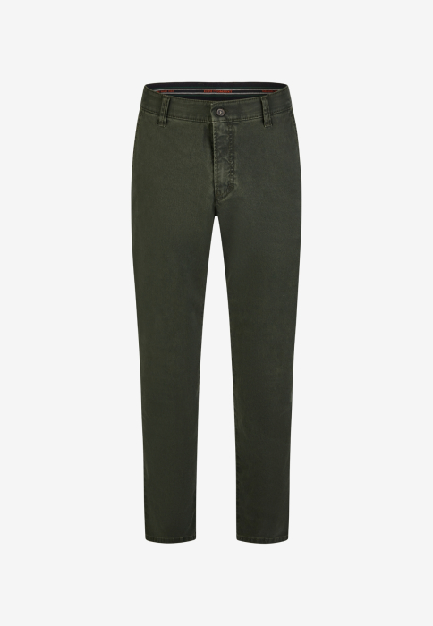 Pantaloni chino bumbac barbati CLUB of COMFORT Garvey 6421 verde inchis [1]