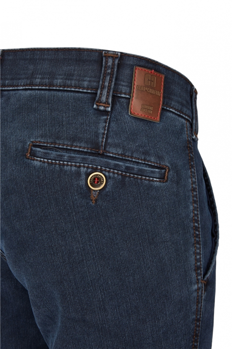 Pantaloni chino barbati CLUB of COMFORT Garvey 6822 bleumarin [4]