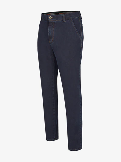 Pantaloni chino barbati CLUB of COMFORT Garvey 7054 bleumarin [2]