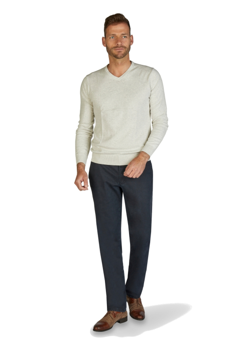 Pantaloni termici bumbac chino barbati CLUB of COMFORT Garvey Thermolite 7824 bleumarin [8]
