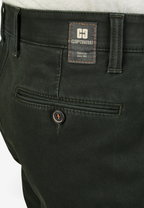 Pantaloni termici bumbac chino barbati CLUB of COMFORT Garvey Thermolite 8025 verde [2]