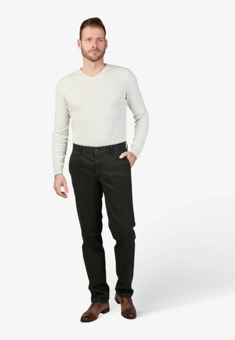 Pantaloni termici bumbac chino barbati CLUB of COMFORT Garvey Thermolite 8025 verde [8]