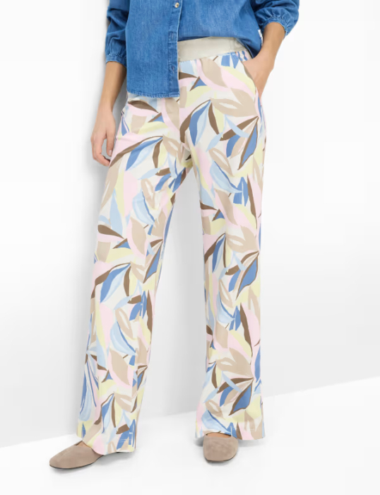 Pantaloni palazzo femei BRAX MAINE multicolor floral [2]