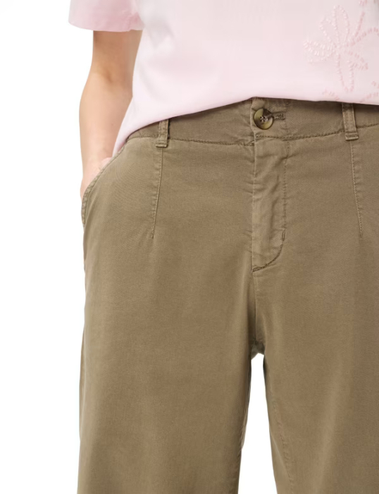 Pantaloni culotte lyocell/bumbac femei BRAX MAINE S bej [6]