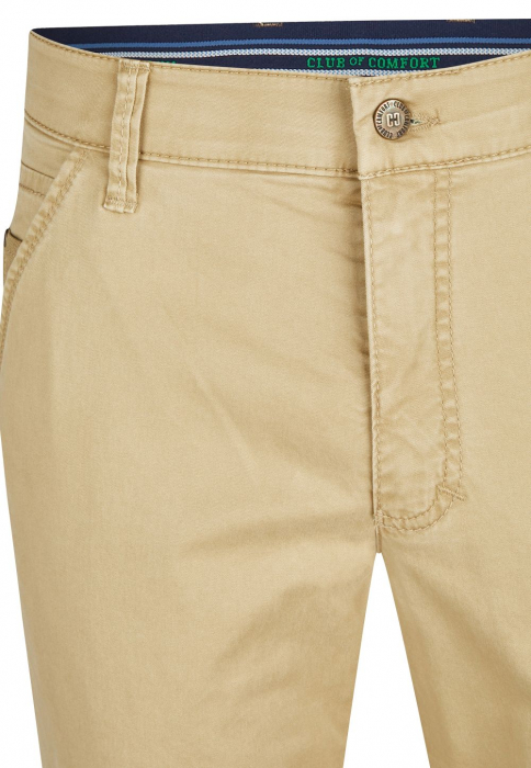 Pantaloni subtiri chino bumbac barbati CLUB of COMFORT Phil 7708 camel [8]