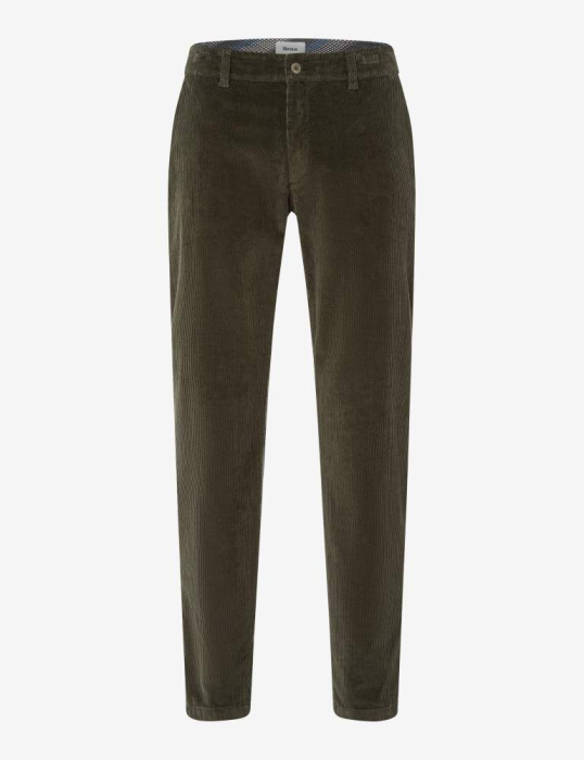 Pantaloni chino velur barbati BRAX PHIL DX kaki [1]