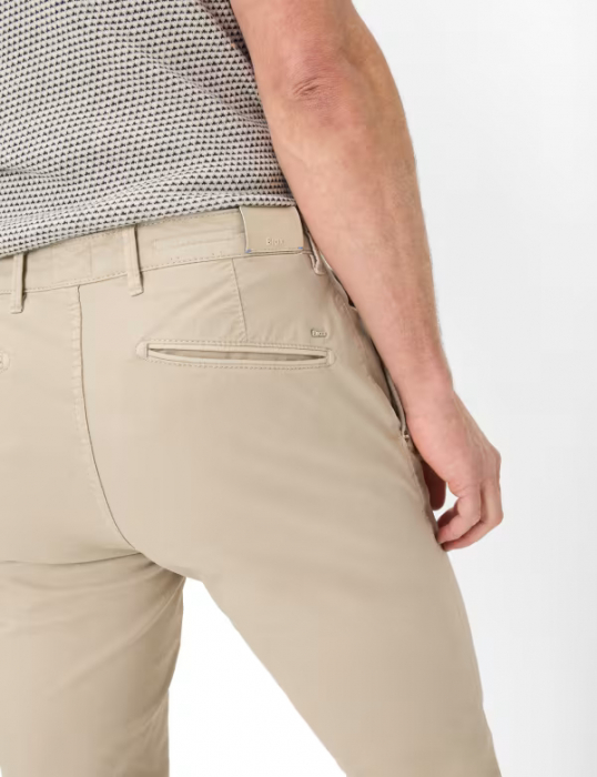 Pantaloni chino bumbac barbati BRAX SILVIO Slim Fit bej [5]