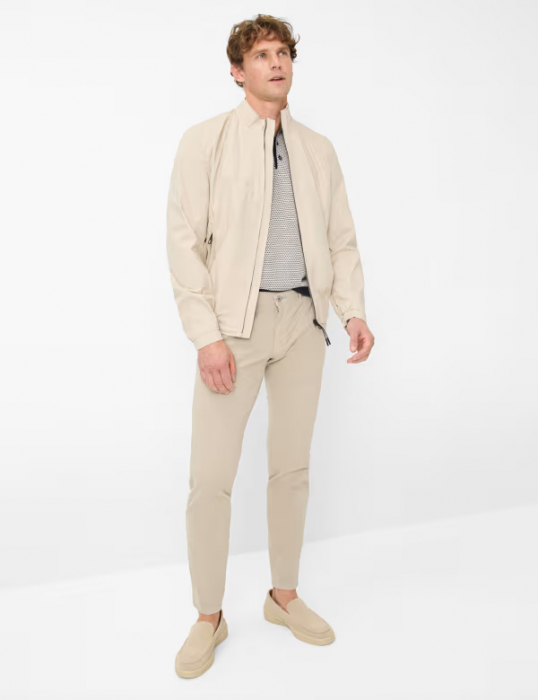 Pantaloni chino bumbac barbati BRAX SILVIO Slim Fit bej [6]