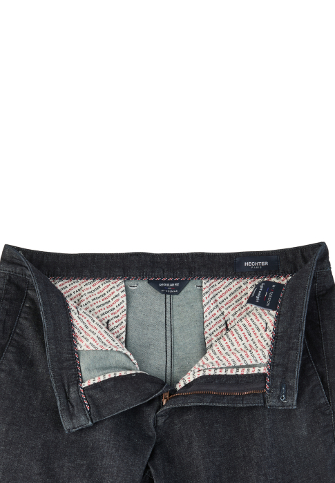 Pantaloni chino subtiri barbati HECHTER bleumarin [3]