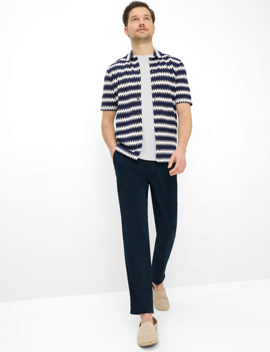 Pantaloni subtiri chino barbati BRAX TINO bleumarin [5]