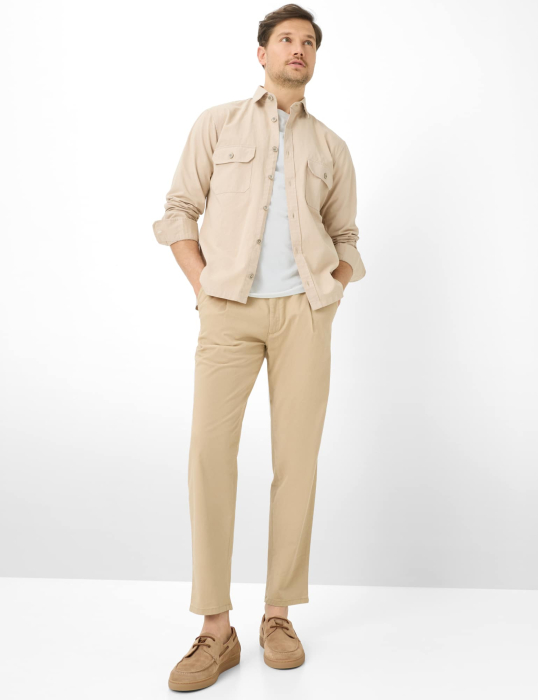 Pantaloni subtiri chino barbati BRAX TINO bej [5]