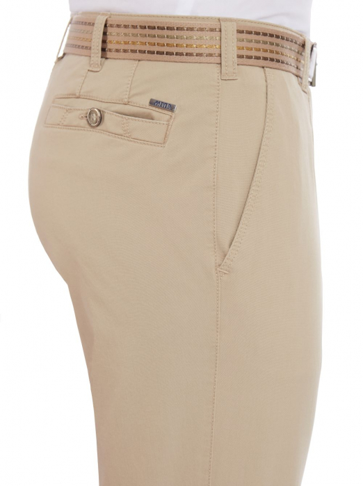 Pantaloni Comfort bumbac barbati MEYER Monza-5401 bej [3]