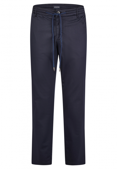 Pantaloni jogger chino bumbac/satin barbati HECHTER bleumarin [1]