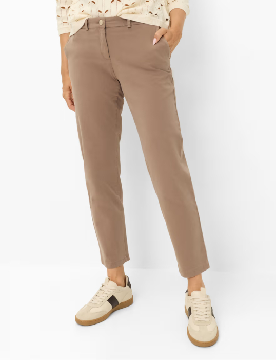 Pantaloni bumbac/lyocell femei BRAX MARON S maro deschis [2]