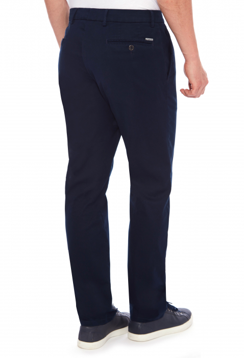 Pantaloni Modern bumbac/matase barbati W. WEGENER Conti-5604 bleumarin [2]