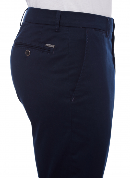 Pantaloni Modern bumbac/matase barbati W. WEGENER Conti-5604 bleumarin [3]