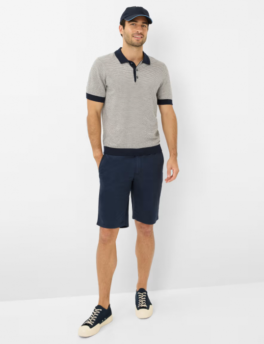 Pantaloni scurti bumbac barbati BRAX BARI Regular bleumarin [3]
