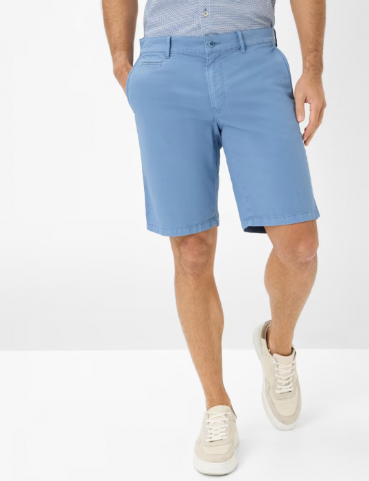Pantaloni scurti bumbac barbati BRAX BARI Regular albastru [4]