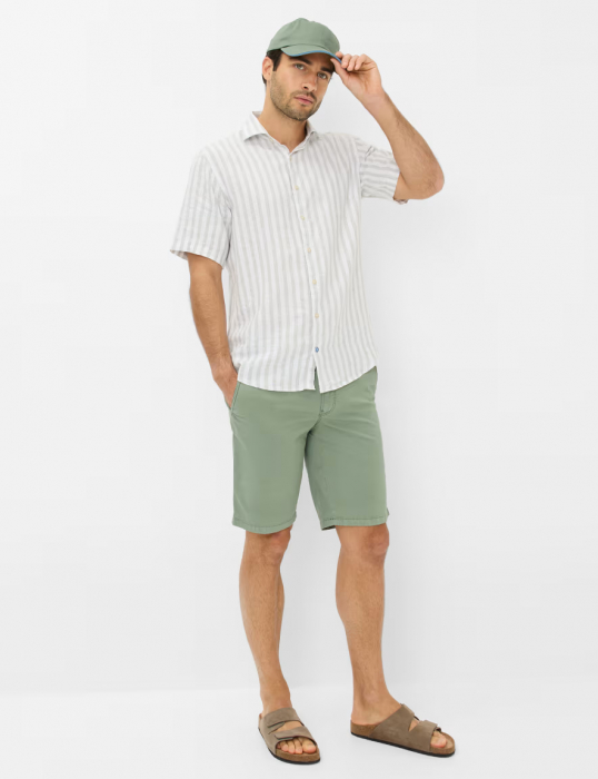 Pantaloni scurti bumbac barbati BRAX BARI Regular verde [3]