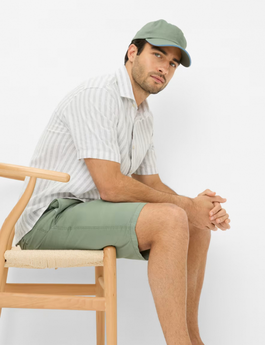 Pantaloni scurti bumbac barbati BRAX BARI Regular verde [5]