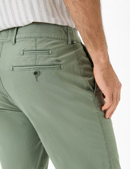 Pantaloni scurti bumbac barbati BRAX BARI Regular verde [7]