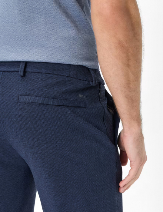 Pantaloni scurti jerseu barbati BRAX SILVIO Tapered bleumarin [7]