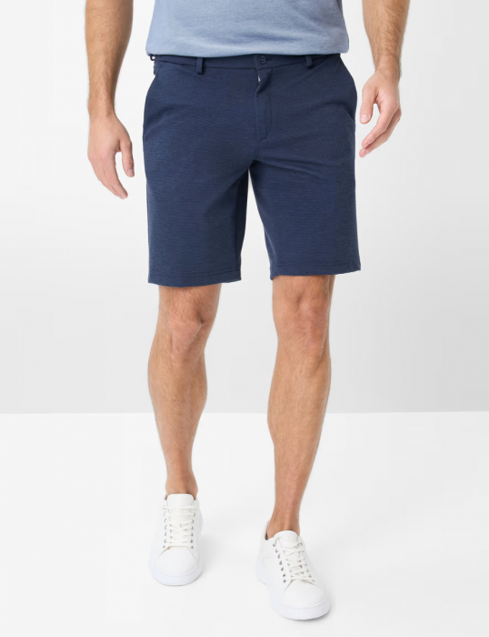 Pantaloni scurti jerseu barbati BRAX SILVIO Tapered bleumarin [4]