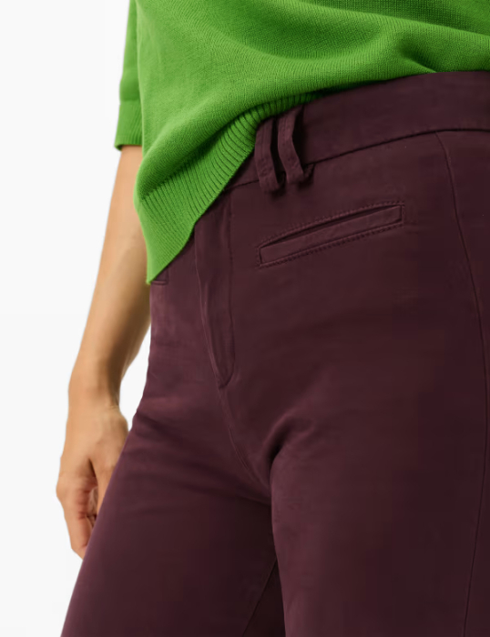 Pantaloni evazati bumbac/lyocell femei BRAX SHAKIRA S mov [6]