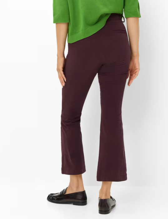 Pantaloni evazati bumbac/lyocell femei BRAX SHAKIRA S mov [3]