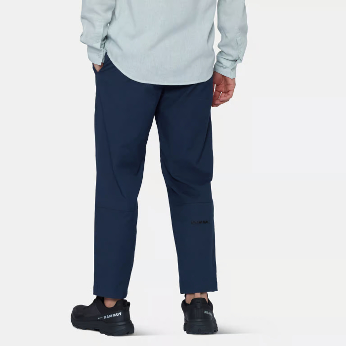 PantaloniI sport 7/8 bumbac organic/canepa barbati MAMMUT TAMARO albastru inchis [4]