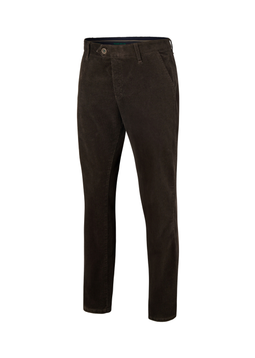 Pantaloni velur bumbac chino barbati CLUB of COMFORT Garvey 8200 maro inchis [8]