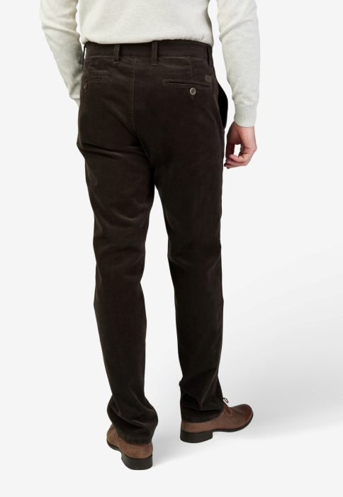 Pantaloni velur bumbac chino barbati CLUB of COMFORT Garvey 8200 maro inchis [5]