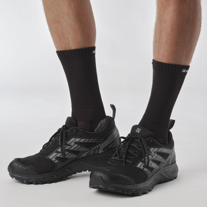 Pantofi alergare barbati Salomon WANDER GORE-TEX negru/gri [7]