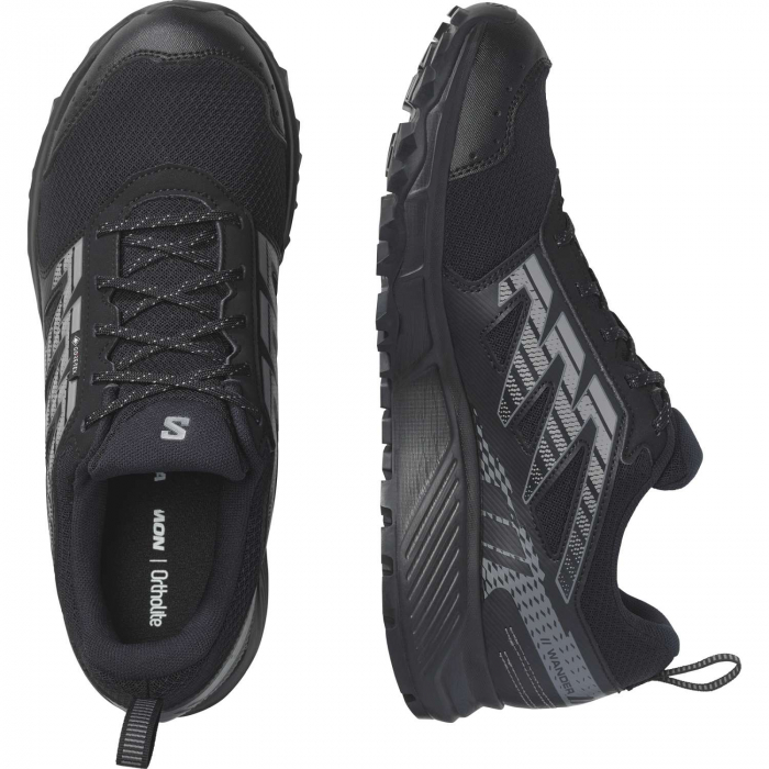 Pantofi alergare barbati Salomon WANDER GORE-TEX negru/gri [2]