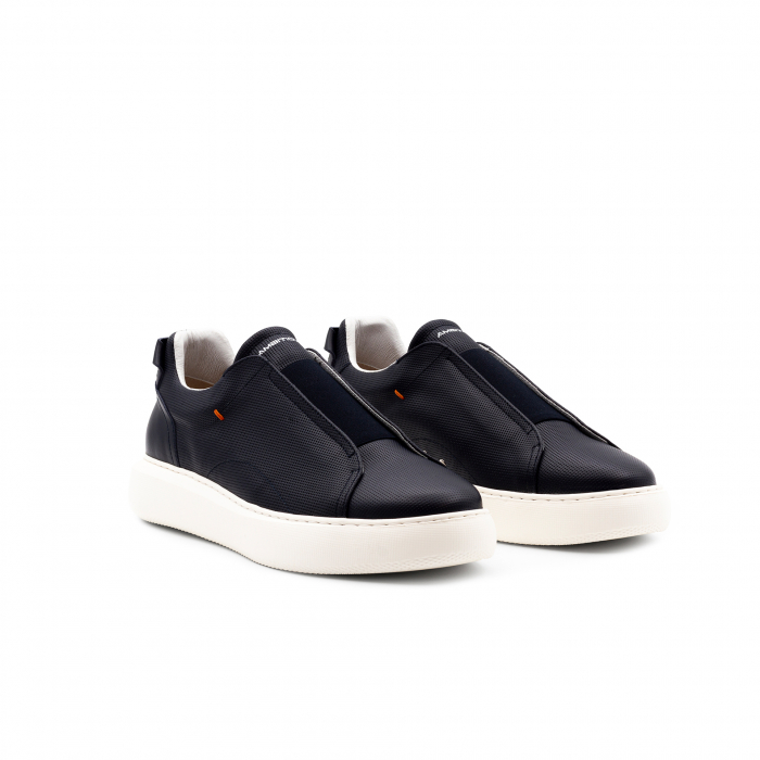 Pantofi piele sneaker slip-on barbati AMBITIOUS Eclipse bleumarin [2]