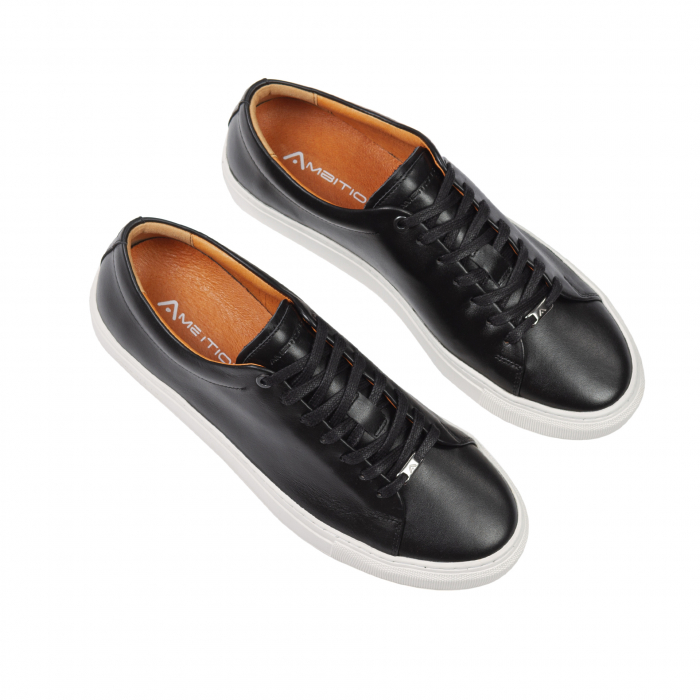 Pantofi piele sneaker barbati AMBITIOUS Martin negru [3]