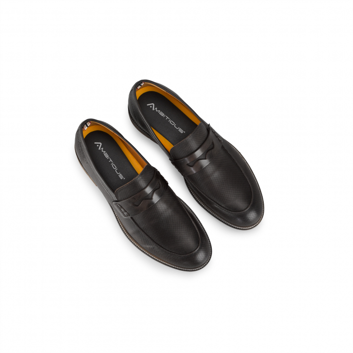 Pantofi piele loafer barbati AMBITIOUS Caye maro inchis [3]
