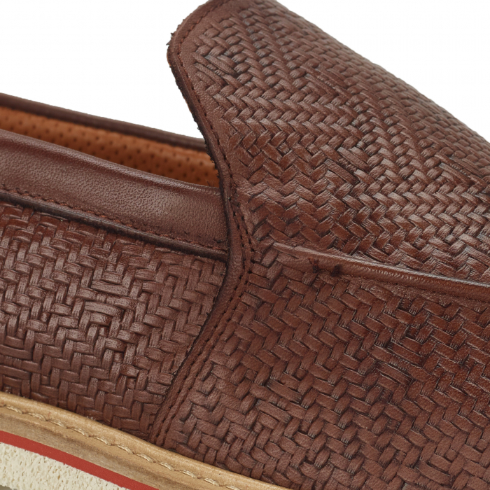 Pantofi piele impletita loafer barbati AMBITIOUS Jack maro [4]