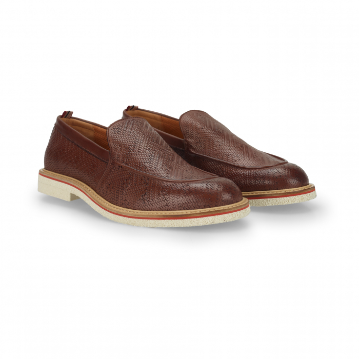 Pantofi piele impletita loafer barbati AMBITIOUS Jack maro [2]