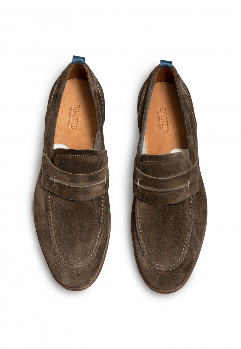 Pantofi loafer piele intoarsa barbati LLOYD LEIF maro [4]