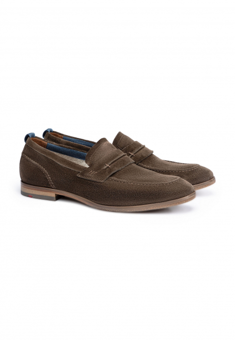 Pantofi loafer piele intoarsa barbati LLOYD LEIF maro [6]
