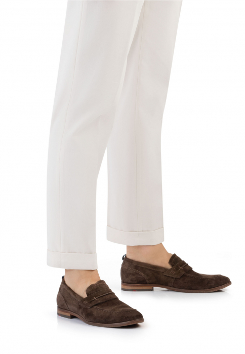 Pantofi loafer piele intoarsa barbati LLOYD LEIF maro [5]
