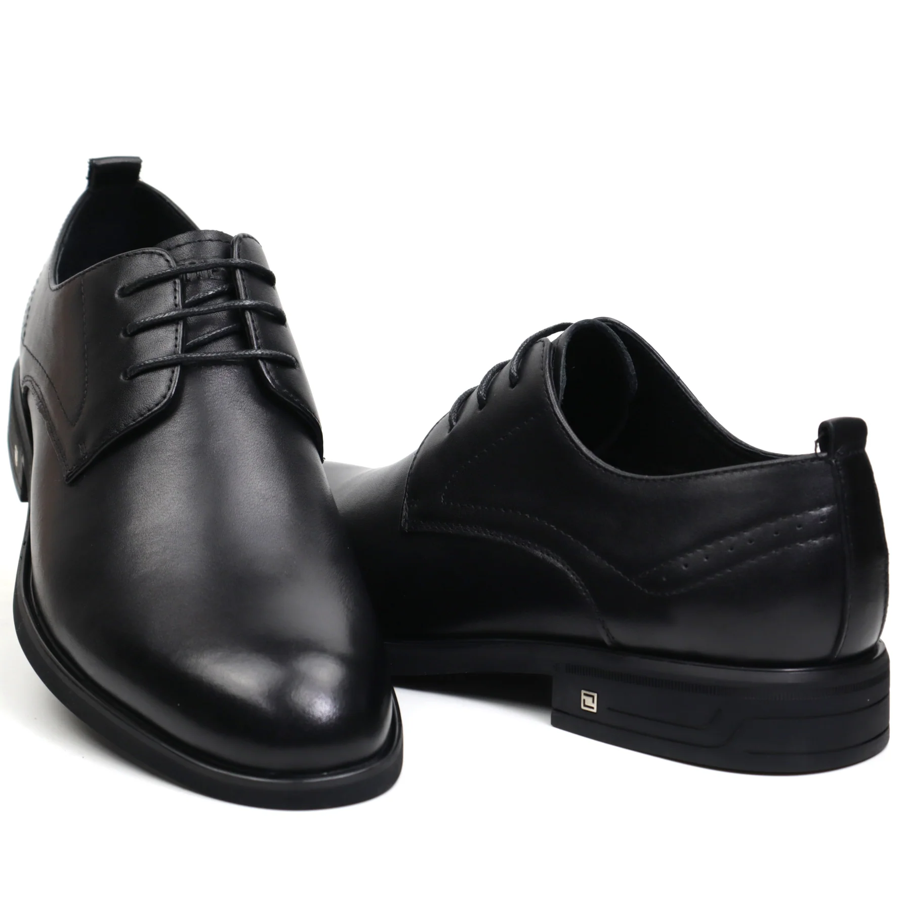 Pantofi derby barbati piele OTTER E6E620006A negru [3]