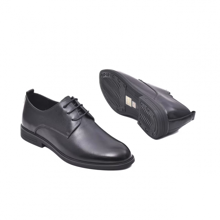 Pantofi piele derby barbati OTTER E6E6500033A negru [3]