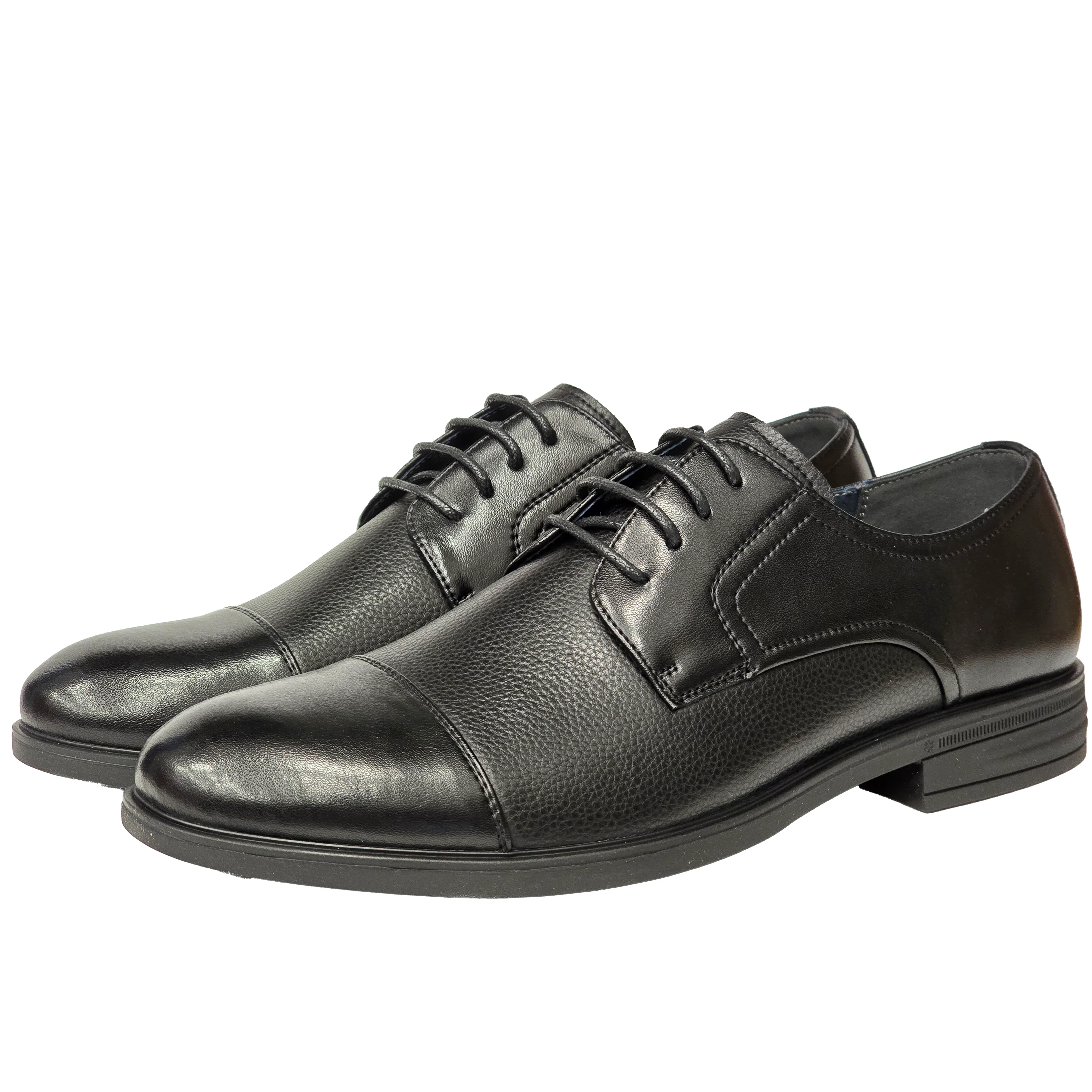 Pantofi barbati piele derby cap OTTER I4FM60005B negru [2]