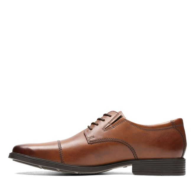 Pantofi barbati piele CLARKS Tilden Cap maro [8]