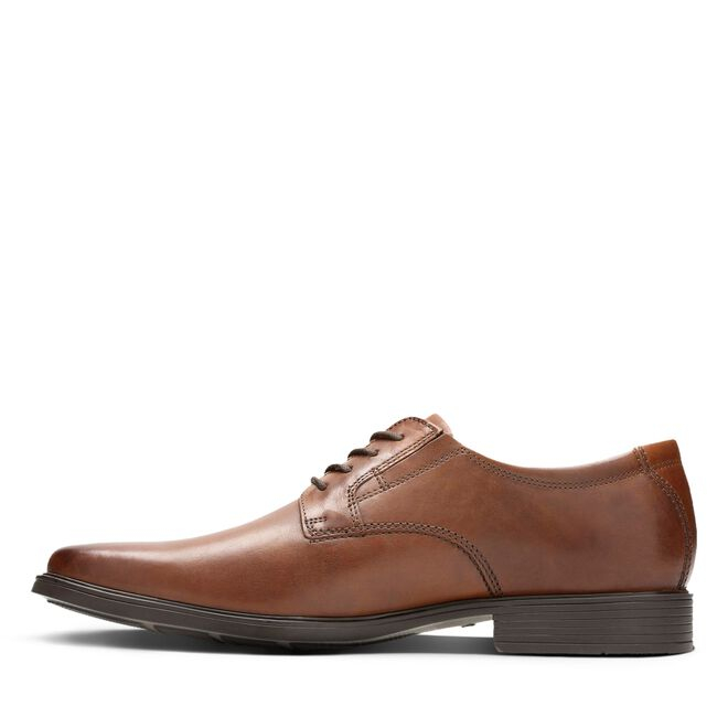 Pantofi barbati piele CLARKS Tilden Plain maro [6]
