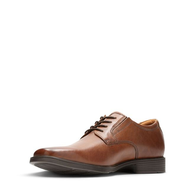 Pantofi barbati piele CLARKS Tilden Plain maro [5]