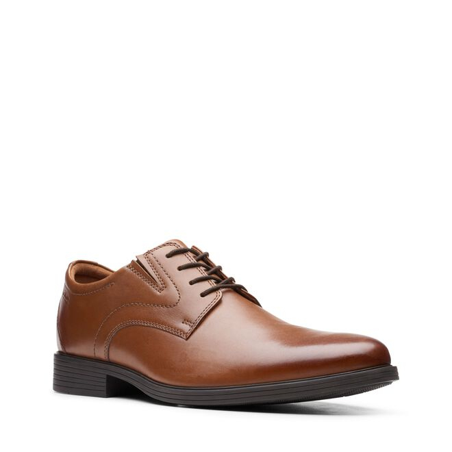 Pantofi barbati piele CLARKS Whiddon Plain maro [3]